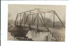 Real Photo Postcard Post Card Dows Iowa Ia Iowa River Bridge picture