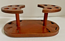 Vintage Duk-It Walnut eight (8) Pipe Stand  - 12