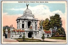 Detroit, Michigan - Hulbert Memorial, Gladwin Park - Vintage Postcard - Posted picture