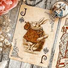 Victorian Style ALICE in WONDERLAND Playing Cards - Vintage Poker Cards - picture
