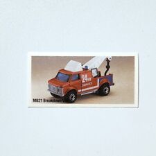 1985 Matchbox Intl Card - MB21 Breakdown Van / Chevrolet picture