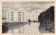 Danville VA Virginia Dan River Cotton Mills Factory River Vtg Postcard Y8 picture