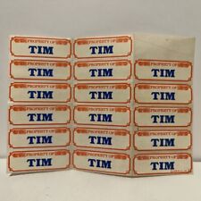 Vintage 1978 Property Of Tim Stickers HL Inc picture