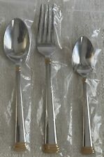 NEW Lenox ETERNAL GOLD 18/8 Stainless Steel 3 Piece Set picture