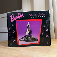 Vintage 90s Barbie Solo in the Spotlight Black Telephone, New in Open Box picture