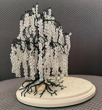 Hand-crafted Willow Laden w/ice nested on a on a bed of coble & glittered snow   picture