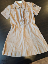 Vintage Girl Scout Brownie Uniform Collared Dress (1960s) picture