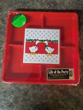 Vintage Ullman Co. Life Of The Party Christmas Ducks  Server & Trivet  picture