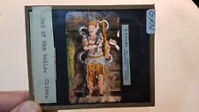 Colored Glass Magic Lantern Slide GXN CHINA CHINESE GOD OF THE BOILS TEMPLE picture