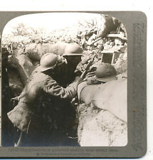 Sharpshooters in a Trench near enemy lines European War WWI Stereoview c1917 picture