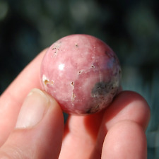 27mm 37g Rhodochrosite Gemstone Sphere, Genuine Rhodochrosite Crystal, Argentina picture