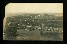 Vermont VT real photo postcard RPPC Middlebury birds eye view Vintage picture
