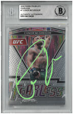 Conor McGregor Auto Slabbed UFC 2022 Panini Prizm Fearless Card Beckett BAS picture