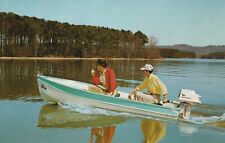 C1960s Northern Lake, Guys Headed to Fishing Hole, Johnson Outboard, a223 picture
