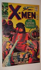 X-MEN #16 SENTINEL SUPREME QAULIFIED VF BRIGHT COPY BUT COUPONS CUT 1966 KIRBY picture