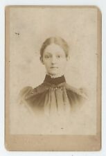 Antique c1880s Cabinet Card Stunning Beautiful Young Woman McKee Anderson, IN picture