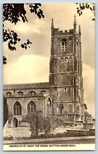 Vintage Church of St. Mary the Virgin Wotton-Under Edge England Postcard #2026 picture