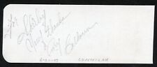 Rory Calhoun d1999 and Ann Miller d2004 signed 2x5 cut autograph on 6-20-47 picture