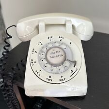 Stromberg-Carlson Vintage Telephone  Off White Rotary Dial Desk 1980 Hardwired picture