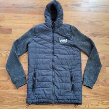 Disney Parks Norway Vikings Epcot World Showcase Jacket Small Black Puffer Knit picture
