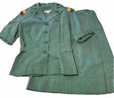Vintage Girl Scouts uniform 1950s suit- Jacket, Skirt & Gold Filled Pin picture