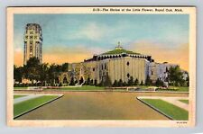 Royal Oak MI-Michigan, Shrine of the Little Flowers Vintage Souvenir Postcard picture