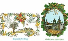 10 Vintage Christmas Cards, Bethlehem A Paul Kaplanian Design, Holiday 2 Designs picture