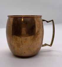 Vintage ODI Copper Mug with Brass Handle Mule Cup 4'' Made In India Beautiful  picture