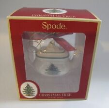 Spode Miniature Christmas Tree TEAPOT Porcelain Christmas Ornament  Holiday picture