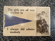 Old Orchard Beach Maine Postcard Vintage  Unposted Modest Girls picture