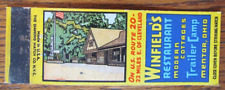 MENTOR, OHIO MATCHBOOK COVER: WINFIELD'S RESTAURANT COTTAGES 1940s MATCHCOVER -D picture