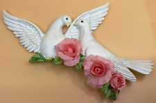 Avon Peaceful White Doves Corner Sitter Over Door or Wall Hanging picture