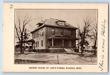 Wadena Minnesota MN Postcard Sisters House St Ann Parish Building Exterior 1910 picture