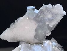 Ice Blue/Clear Cubic Fluorite/Purple Phantom,Quartz Crystal,Metaphysical,Decor picture