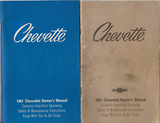 1981 + 1982 Chevette Owner's Manuals + 1981 General Motors Maintenance Schedule picture