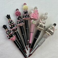 Custom beaded pens Luxury Inspired pens Wedding cake Gift pens. Basket filler picture
