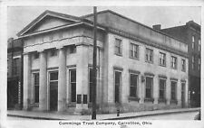 E86/ Carrollton Ohio Postcard Carroll Co 1928 Cummings Trust Co Bank picture