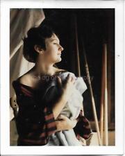 Portrait Of a Woman Holding A Baby Doll  FOUND PHOTOGRAPH Color VINTAGE 910 13 B picture