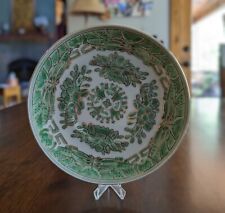 Vintage Collectibles Green And Gold Saucer 