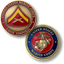 NEW USMC  U.S. Marines Lance Corporal Challenge Coin. picture