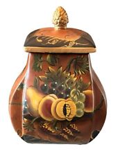 VTG Toyo Floral Pattern Lidded Jar by Raymond Waites  8.5 X 6.5 picture