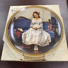 Norman Rockwell Plate Waiting At The Dance 5th Issue Rediscovered Women picture