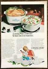 1967 Corning Ware Cookware Print Ad To Have One is to Want Two picture