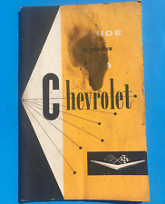 1959 CHEVROLET PASSENGER CAR OPERATOR OWNERS MANUAL ORIGINAL b. picture