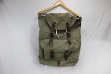 1950's Preppers/Off Grid Green Canvas Swiss Army Military Backpack picture