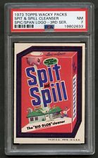 1973 Topps Wacky Packages Spit & Spill spic/span PSA 7 3rd Series TOUGH/Nice picture