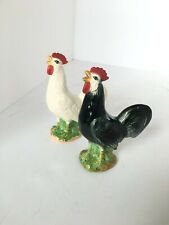 1930's Set of 2 VTG Goldra Figurine Chicken Rooster Decorative E. Palestine 6