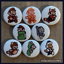 Mario Bros 3 -1” Buttons- 8 Pack picture