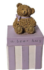 2002 Zondervan Inspirio Bear Hugs for Your Trinket Box with Bible Quote picture