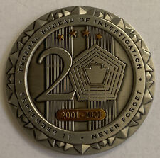 Rare DOJ FBI 9-11 Rememberance  W/ Copper Challenge Coin picture